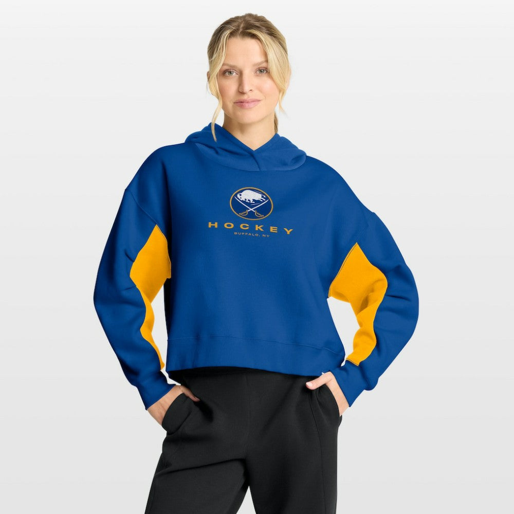 Buffalo Sabres Fanatics Women's Back Check Boxy Hoodie - Royal - NHL 202756867