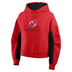 New Jersey Devils Fanatics Women's Back Check Boxy Hoodie - Red - NHL 202756870