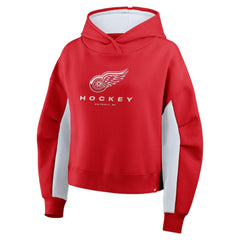 Detroit Red Wings Fanatics Women's Back Check Boxy Hoodie - Red - NHL 202756871