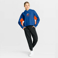 New York Islanders Fanatics Women's Back Check Boxy Hoodie - Royal - NHL 202756880
