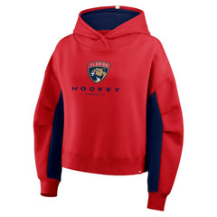 Florida Panthers Fanatics Women's Back Check Boxy Hoodie - Red - NHL 202756885