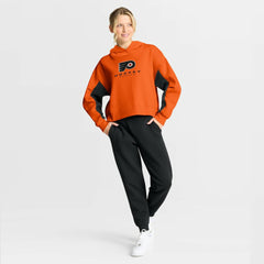 Philadelphia Flyers Fanatics Women's Back Check Boxy Hoodie - Orange - NHL 202756886