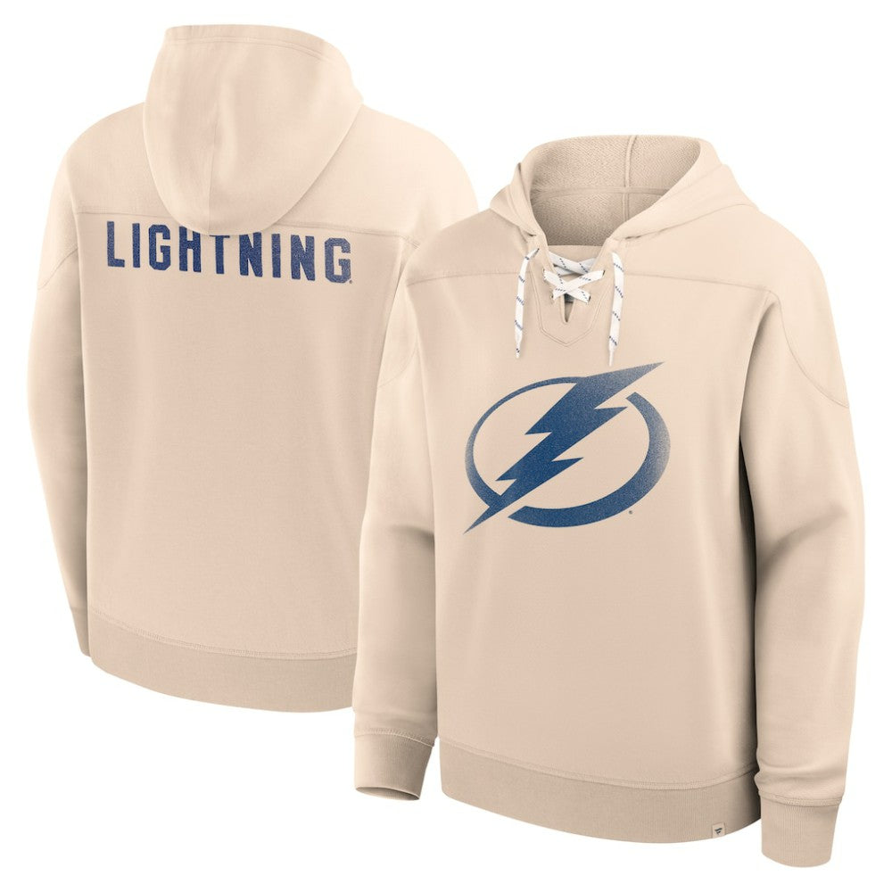 Tampa Bay Lightning Fanatics Vintage Hoodie - Cream - NHL 202756938