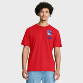New York Rangers Fanatics Crash The Net Legacy T-Shirt - Red - NHL 202757003