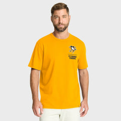 Pittsburgh Penguins Fanatics Crash The Net Legacy T-Shirt - Gold - NHL 202757005