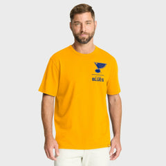 St. Louis Blues Fanatics Crash The Net Legacy T-Shirt - Gold - NHL 202757006