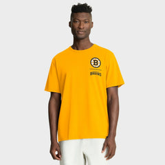 Boston Bruins Fanatics Crash The Net Legacy T-Shirt - Gold - NHL 202757009