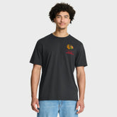 Chicago Blackhawks Fanatics Crash The Net Legacy T-Shirt - Black - NHL 202757010