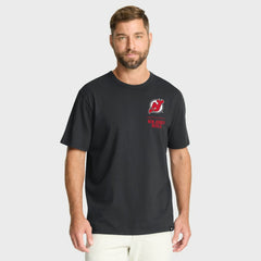New Jersey Devils Fanatics Crash The Net Legacy T-Shirt - Black - NHL 202757015