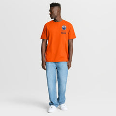 Edmonton Oilers Fanatics Crash The Net Legacy T-Shirt - Orange - NHL 202757023