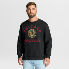 Chicago Blackhawks Fanatics Vintage Stickler Sweatshirt - Black - NHL 202757027