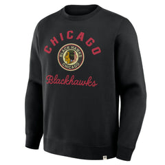 Chicago Blackhawks Fanatics Vintage Stickler Sweatshirt - Black - NHL 202757027