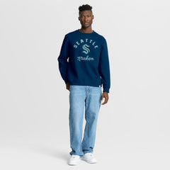 Seattle Kraken Fanatics Stickler Sweatshirt - Deep Sea Blue - NHL 202757032