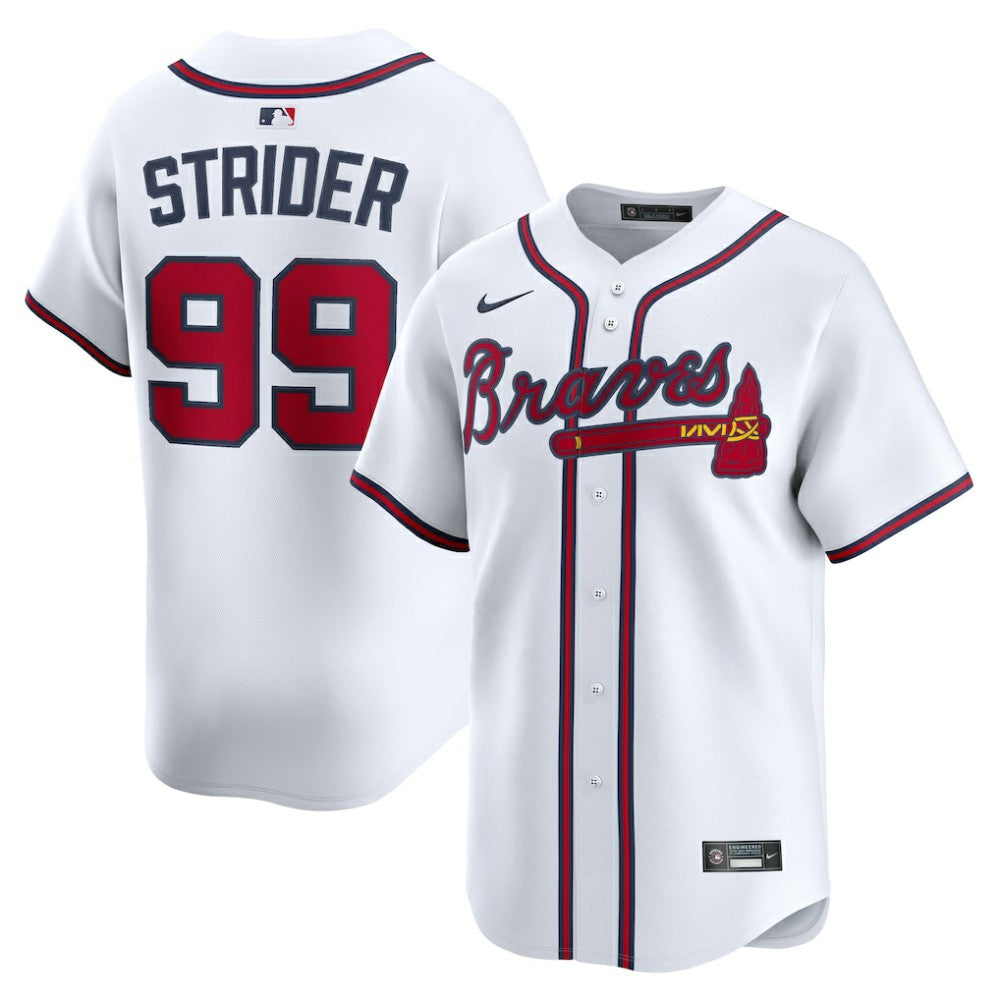 Spencer Strider Atlanta Braves Nike Home Limited Player Jersey - White - Nike Online