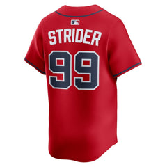 Spencer Strider Atlanta Braves Nike Alternate Limited Player Jersey - Red - Nike Lifestyle