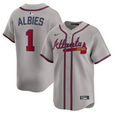 Ozzie Albies Atlanta Braves Nike Road Limited Player Jersey - Gray - Nike Lifestyle