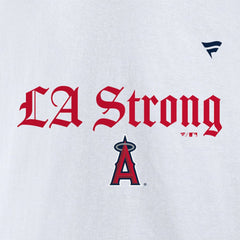 Los Angeles Angels Fanatics Unisex LA Strong Premium Fleece Pullover Hoodie - White - Fanatics Lifestyle