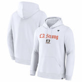 Anaheim Ducks Fanatics Unisex LA Strong Premium Fleece Pullover Hoodie - White - NHL 202757239