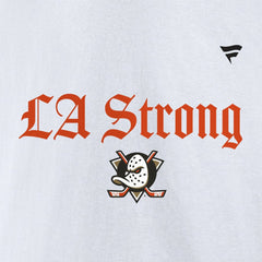 Anaheim Ducks Fanatics Unisex LA Strong Premium Fleece Pullover Hoodie - White - NHL 202757239