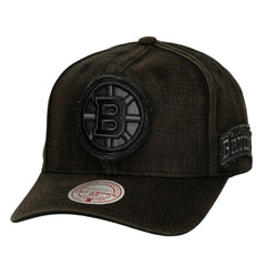 Boston Bruins Mitchell & Ness Downtown Snow Wash Pro-Crown Adjustable Hat - Black - NHL 202757463