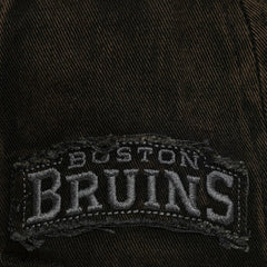 Boston Bruins Mitchell & Ness Downtown Snow Wash Pro-Crown Adjustable Hat - Black - NHL 202757463