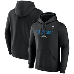 Fanatics Los Angeles Chargers Unisex LA Strong Fleece Pullover Hoodie Black