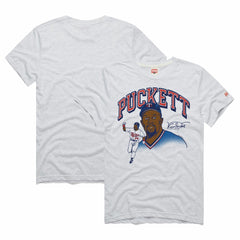 Kirby Puckett Minnesota Twins Homage Graphic Player Tri-Blend T-Shirt - Ash - MLB Discount