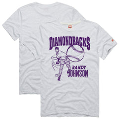 Randy Johnson Arizona Diamondbacks Homage Graphic Player T-Shirt - Ash - MLB Discount
