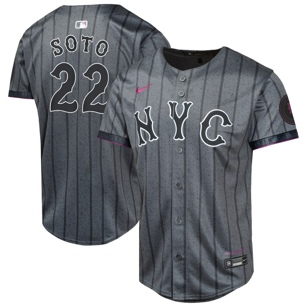 Juan Soto New York Mets Nike Youth City Connect Limited Jersey - Gray - Nike Sale