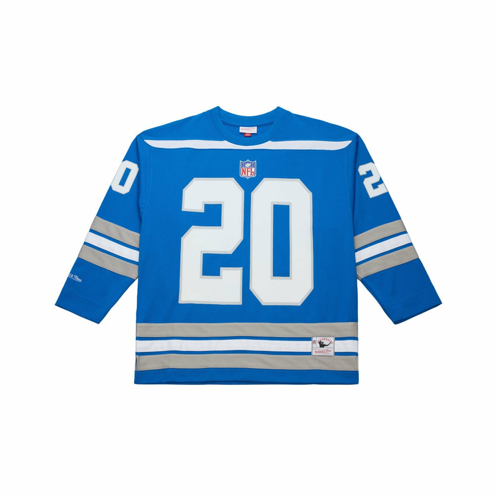 Mitchell & Ness Barry Sanders Detroit Lions Maxxed Out Fashion Hockey Jersey Blue