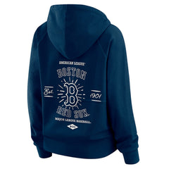 Boston Red Sox WEAR by Erin Andrews Women's Vintage Full-Zip Raglan Hoodie - Navy - MLB Online
