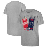 Youth 2025 NHL Stadium Series Columbus Blue Jackets vs. Detroit Red Wings Matchup T-Shirt - Heather Gray - NHL 202765272