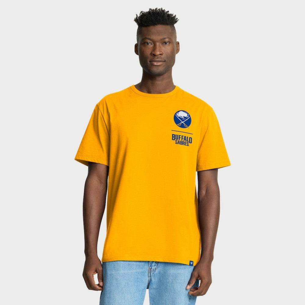 Buffalo Sabres Fanatics Crash The Net Legacy T-Shirt - Gold - NHL 202767188
