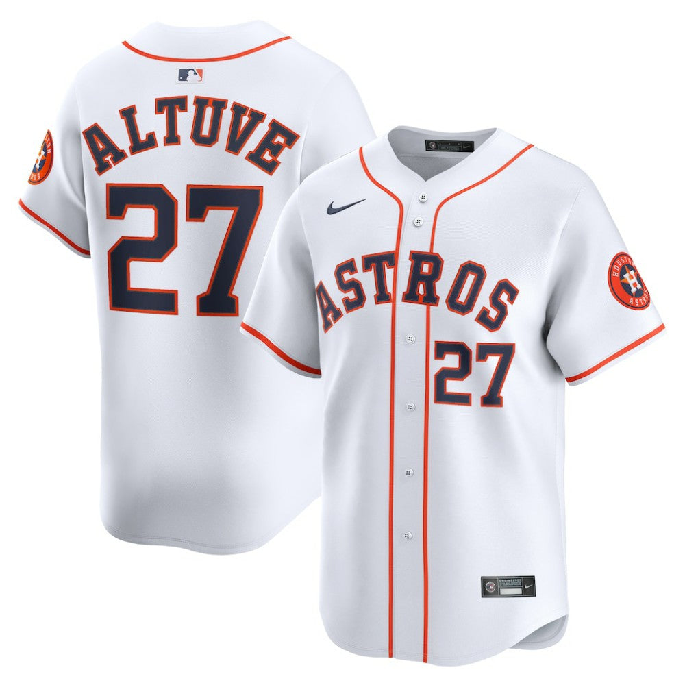 Jose Altuve Houston Astros Nike Home Limited Player Jersey - White - Nike on Sale