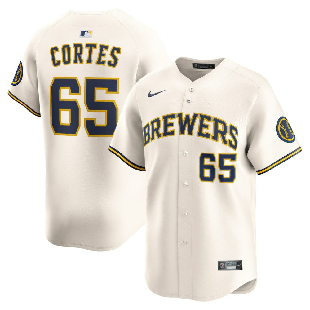 Nestor Cortes Milwaukee Brewers Nike Home Limited Player Jersey - Cream - Nike Discount