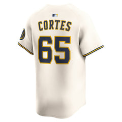 Nestor Cortes Milwaukee Brewers Nike Home Limited Player Jersey - Cream - Nike Discount