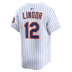 Francisco Lindor New York Mets Nike Home Limited Jersey - White - Nike Discount