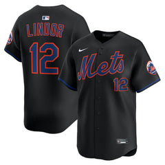 Francisco Lindor New York Mets Nike Alternate Limited Jersey - Black - Nike Sale