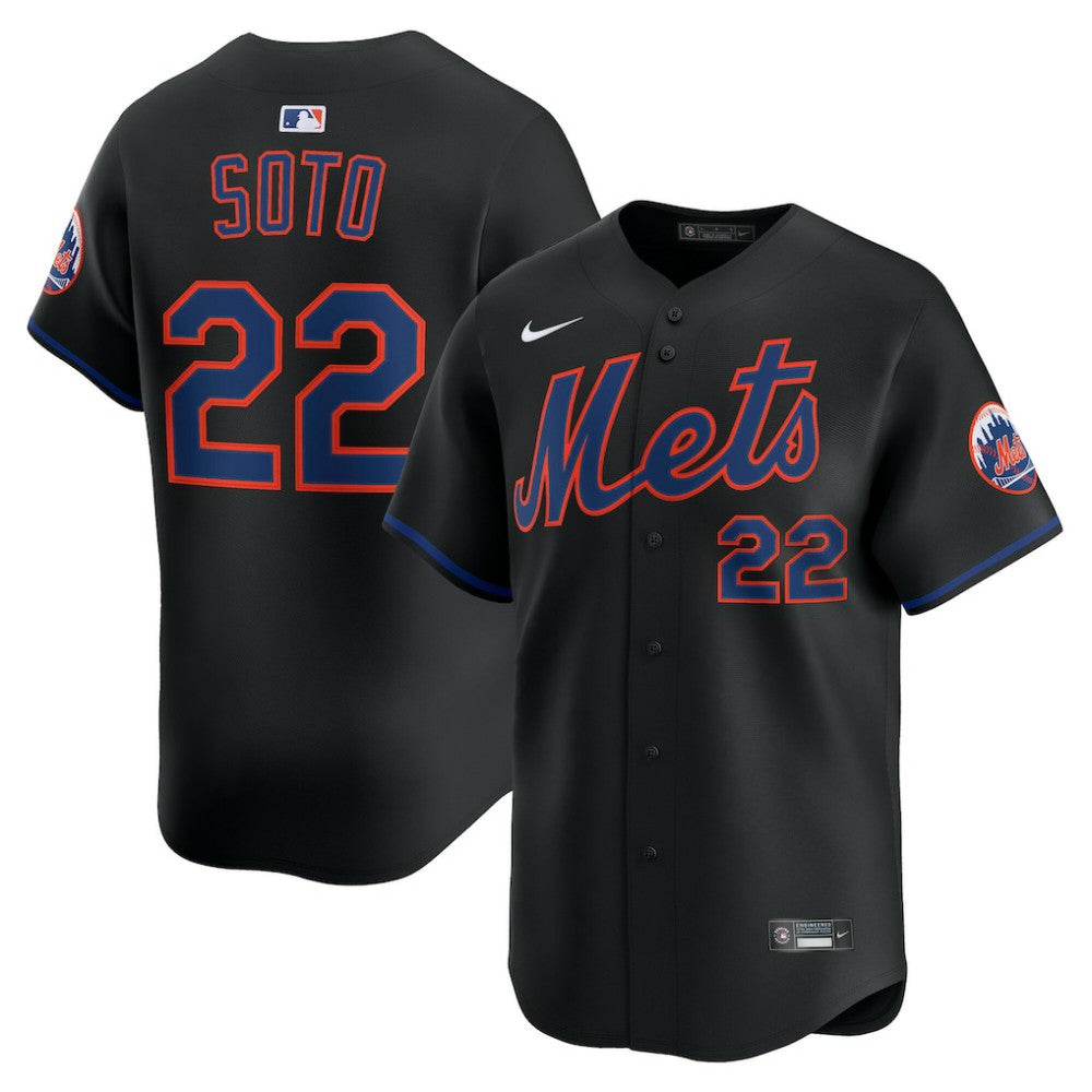 Juan Soto New York Mets Nike Alternate Limited Player Jersey - Black - Nike Discount