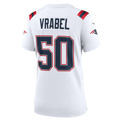 Nike Mike Vrabel New England Patriots Women's Retired Player Game Jersey White