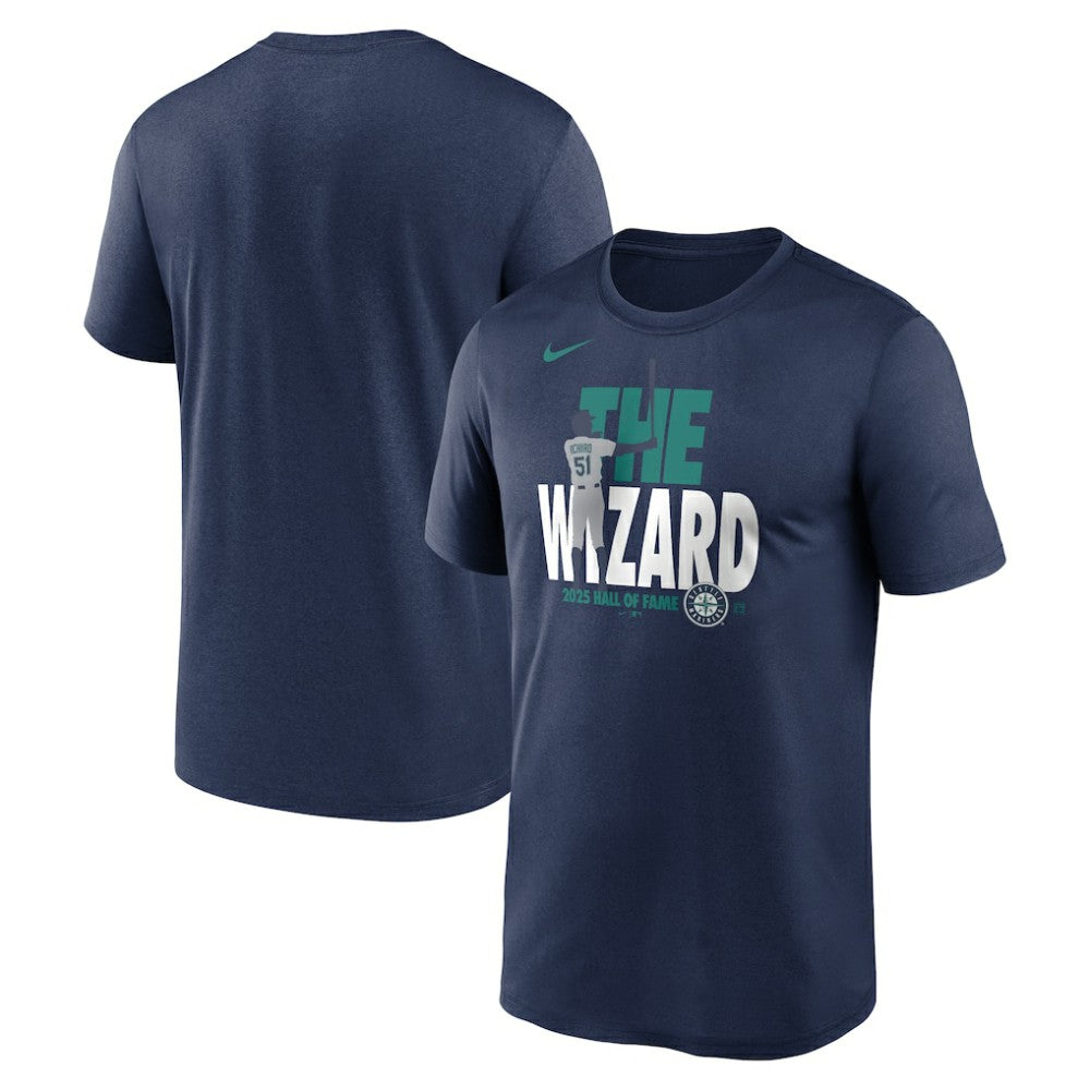 Ichiro Suzuki Seattle Mariners Nike 2025 National Baseball Hall of Fame Legend T-Shirt - Navy - Nike on Sale
