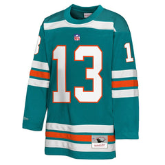 Mitchell & Ness Dan Marino Miami Dolphins Youth Hockey Fashion Jersey Aqua