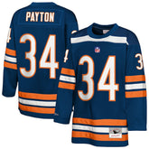 Mitchell & Ness Walter Payton Chicago Bears Youth Hockey Fashion Jersey Navy