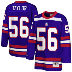 Mitchell & Ness Lawrence Taylor New York Giants Youth Hockey Fashion Jersey Royal