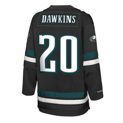 Mitchell & Ness Brian Dawkins Philadelphia Eagles Youth Hockey Fashion Jersey Black
