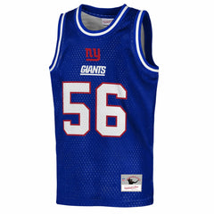 Mitchell & Ness Lawrence Taylor New York Giants Youth Retired Player NFL Basketball Fashion Jersey Royal