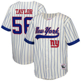 Mitchell & Ness Lawrence Taylor New York Giants Youth Retired Player Name & Number Baseball Jersey Cream