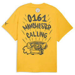 Manchester City 2025 FIFA Club World Cup Hoops T-Shirt Yellow - Puma outlet