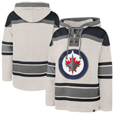 Winnipeg Jets '47 Rockaway Lacer Pullover Hoodie - Oatmeal - NHL 202773292