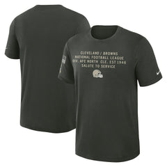 Nike Cleveland Browns 2025 Salute to Service Sideline Slub Dri-FIT T-Shirt Dark Green